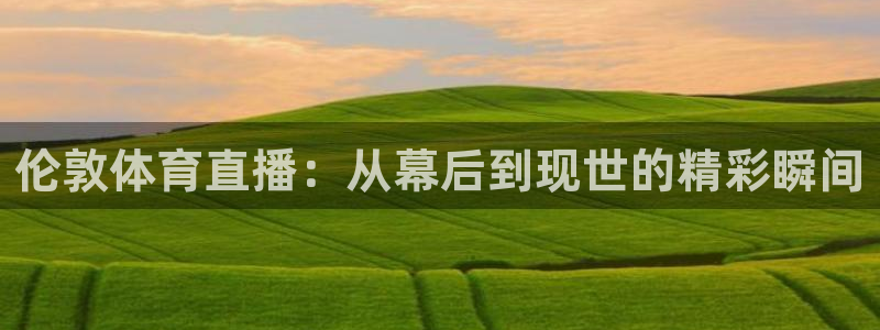 伦敦体育直播：从幕后到现世的精彩瞬间