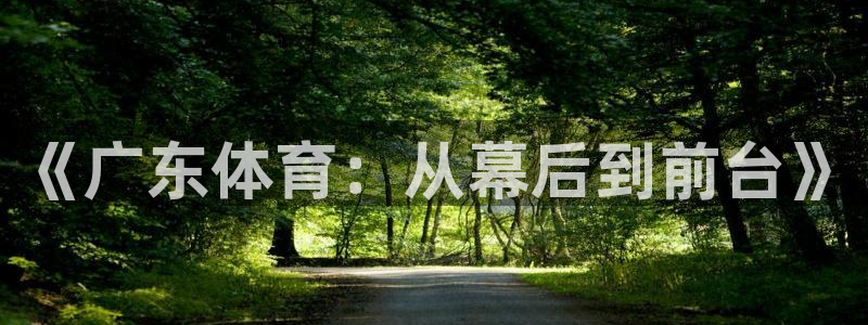 《广东体育：从幕后到前台》